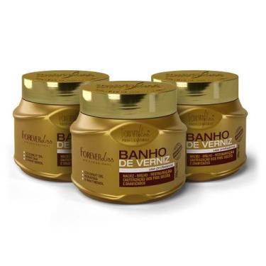 Imagem de Combo com 3 Máscaras Banho de Verniz Forever Liss 250g