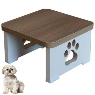 Imagem de Base Comedouro Bebedouro Pet MDF Elevado Cachorro - Maderacco