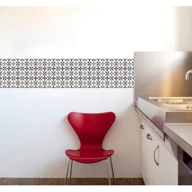 Imagem de Adesivo de Parede Azulejo Português Florado - Gaudesivos