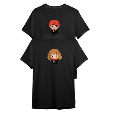 Imagem de Kit Camiseta Harry Potter Hermione e Weasley Doodle - Abstract Geek, M