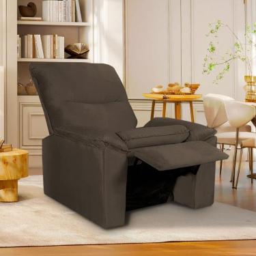 Imagem de Poltrona do Papai Reclinável Copenhagen Suede Cafe