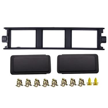 Imagem de KYYET Protetores de para-choque dianteiro, inserções, tampas de extremidade e painel de acabamento da tampa da grade central inferior compatível com Ford F150 2018 2019 2020