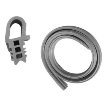 Imagem de Perfil Silicone Cinza De Encaixe Para Forno Industrial 5mts - SYLIKONF