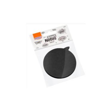 Imagem de Bloco Adesivo BRW Smart Notes Balão Preto 70x70mm 50 Folha