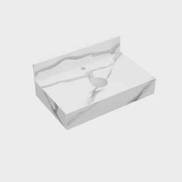 Imagem de Bancada em Porcelanato 60cm Max para Cuba de Apoio Lavatórios