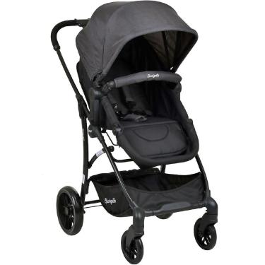 Imagem de Carrinho De Bebê Cinza Escuro Travel System Burigotto Moises Convert Dark Gray Luxo