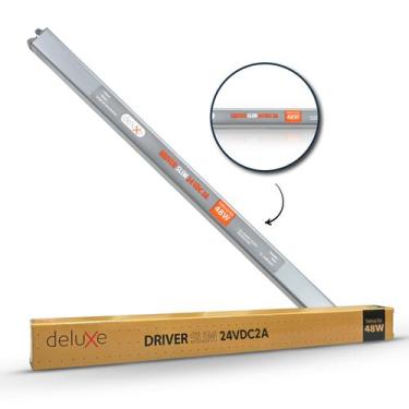 Imagem de Fonte driver Slim 48w 2a 24v 110v/220v Bivolt Ip20 Cod: 994240073 Delu