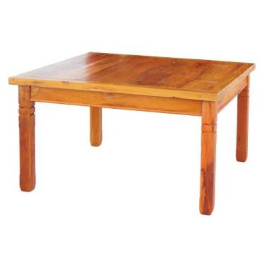 Imagem de Mesa de Jantar 1,5x1,5m Madeira de Demolição  Natural - Moveis Melinho