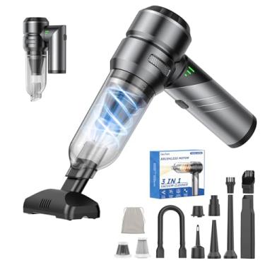 Imagem de Aspirador de pó portátil sem fio com sucção de 18000Pa, espanador de ar 4 em 1 e mini aspirador de pó de alta potência, dobrável, recarregável, motor sem escovas, Airify Pro, aspirador de pó de carro