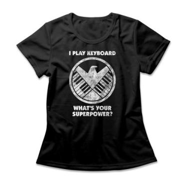 Imagem de Camiseta Feminina Agents Of Keyboard - Studio Geek, 2P, Preto