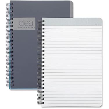 Imagem de Oxford Idea Caderno profissional Collective, Double Wire-O, 20,3 x 12,1 cm, pautado, 80 folhas, cinza (57010IC)