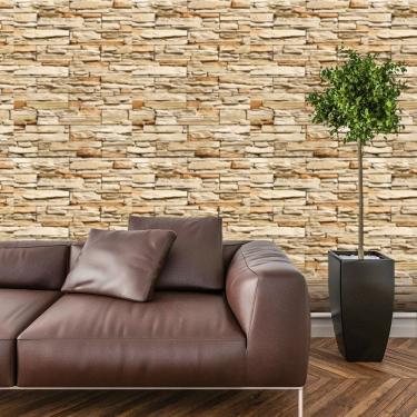 Imagem de Papel de Parede Adesivo Pedra Canjiquinha Rustica Lavável Cozinha 3 METROS