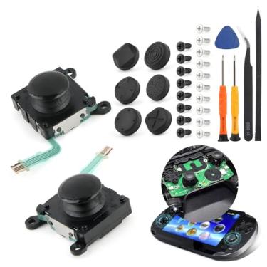 Imagem de Substituição para Joystick PS Vita 2000 2001 para PSV 2000 PSV 2001 PCH-2000 Módulo analógico Stick Potenciômetro Acessórios Peça com parafusos