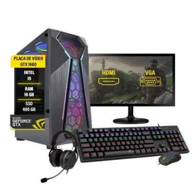 Imagem de Pc Gamer Completo I5 Gtx 1660 Ssd 480Gb 16Gb - Amorim Shop
