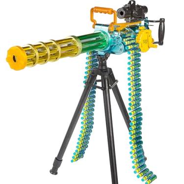 Imagem de ArtCreativity Arma De Brinquedo Gatling Eletrônica Para Crianças, Máquina De Brinquedo Rápida Com Dardos De Sucção De Espuma E Acessórios, Arma De Brinquedo Giratória Com Modo Automático E Manual, Óti