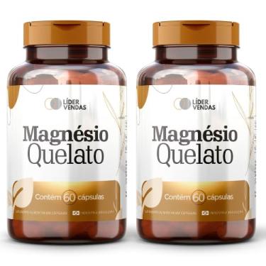 Imagem de Magnésio Quelato - 420mg com 60 cápsulas - 2 potes