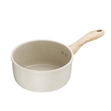 Imagem de ＫＬＫＣＭＳ Milk Pan Pequena panela de panela de utensílios multiuso com alça longa com alça de café da manhã infantil Manteiga de manteiga para acampar de, 16 Cm com Vapor