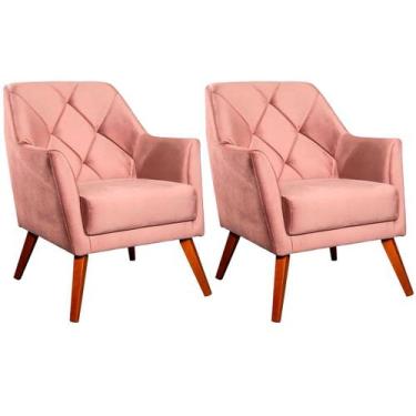 Imagem de Kit 2 Poltronas para Sala e Escritório Decorativas Héstia - Konfort, V