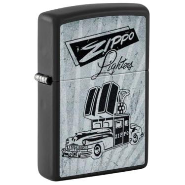 Imagem de Zippo Isqueiro de bolso preto fosco para carro
