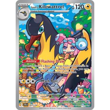 Imagem de Pokemon - Iono’s Kilowattrel 163/159 – Journey Together – Illustration Rare – Foil Single Card