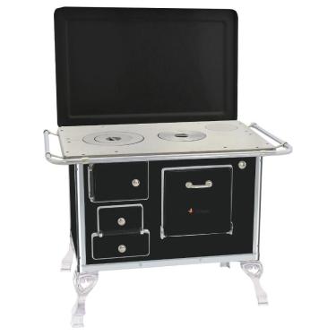 Imagem de Fogão A Lenha Tradicional Venâncio 01 Com Tampa Preto 1dtpr