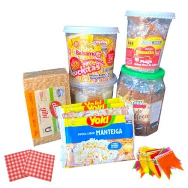 Imagem de Kit nº3 Doces p/ Festa Junina São João Arraiá +Bandeirinha - Genérica
