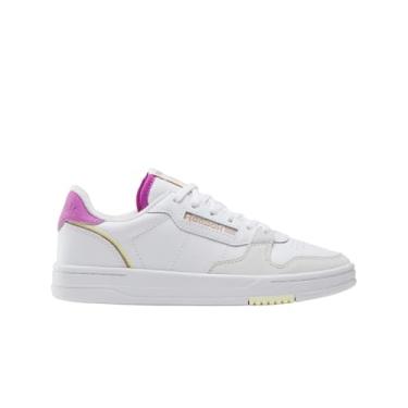 Imagem de Reebok Tênis feminino Phase Court, Branco/cinza escuro/roxo Rave, 37