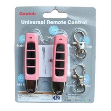 Imagem de Kit 2 Controle Remoto Cópia Duplicador Copiador Alarme Carro Veículo Motor Portão Porta Eletrônico Garagem Casa Residência Condomínio todo Brasil Top ABCD (Rosa-Preto, ABCD)