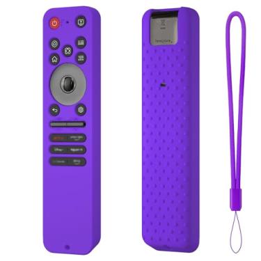 Imagem de Hi Color Capa de silicone para LG MR25GA capa protetora compatível com 2025 LG OLED Smart TV C5 B5 G5 M5 Series Remote MR25GA capa (roxa)