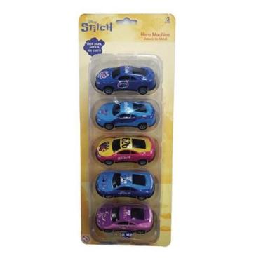 Imagem de Kit com 5 Mini Carrinhos Pull Back Stitch - Candide