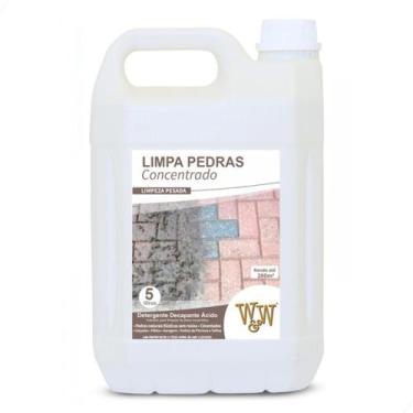 Imagem de O Melhor Limpa Pedras Concentrado 5l Remove Encardido Fácil - W&W