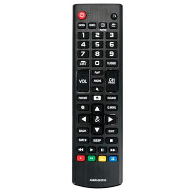 Imagem de Controle remoto de substituição AKB75095330 compatível com LG TV 24LH4830 43LJ5000 32LJ500B 43LJ500M 24LH4830-PU 24LH4830PU 28LJ430B 28LJ400B 28MT42DF