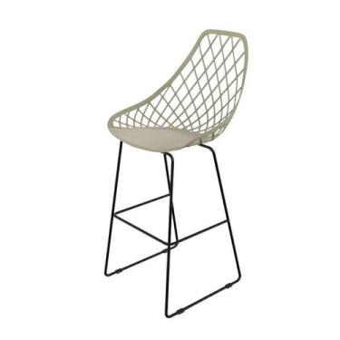 Imagem de Banqueta Kaila Fendi e Preta - Mobly