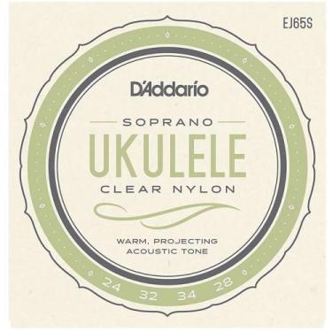 Imagem de Encordoamento Ukulele Havaiano Soprano EJ65S- D addario