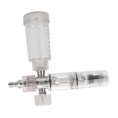 Imagem de Ｂｅｓｇａ Pulverizador de espuma para lavadora de alta pressão, recipiente de sabão portátil ajustável de 100 ml com conexão rápida de 1/4" para limpeza, Claro