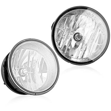 Imagem de RP Remarkable Power, Serve para 2007-2013 Expedition / 2008-2011 Ranger Chrome faróis de neblina apenas com lâmpadas H10 12V-42W FL7122 kit de lâmpadas de para-choque estilo original transparente