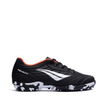 Imagem de Chuteira Society Infantil Penalty Matis XXI Preto/branco, Preto, Branc