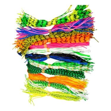 Imagem de Spinner Bait | Conjunto De 12 Saias De Silicone Para Iscas Artificiais | Acessórios De Para Bass Água Doce Camping Atividades Ao Ar Livre Presente Para Família E Amigos