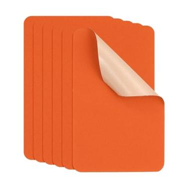 Imagem de PATIKIL Patch de reparo de nylon 7,6 x 5,8 cm, 6 peças de adesivos autoadesivos para reparo de jaquetas, fita de reparo de tecido impermeável para tendas, saco de dormir, equipamento de acampamento ao
