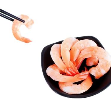 Imagem de LONG XIN SERIES 20 peças realistas camarões artificiais cozidos camarões realistas descascados para cozinha doméstica, exibição de mercado de frutos do mar, exibição de alimentos, adereços para fotos