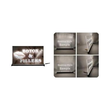 Imagem de Letreiro De Néon LED Vintage Com Lábios, Seringa, Preenchimentos De Bo