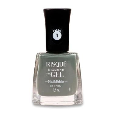 Imagem de Esmalte Risqué Diamond Gel Mix & Drinks Gin e Sunset 9,5ml