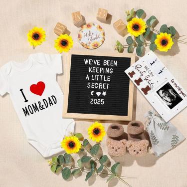 Imagem de Conjunto de anúncio de gravidez OFUSUY, 11 unidades com cartolina de feltro