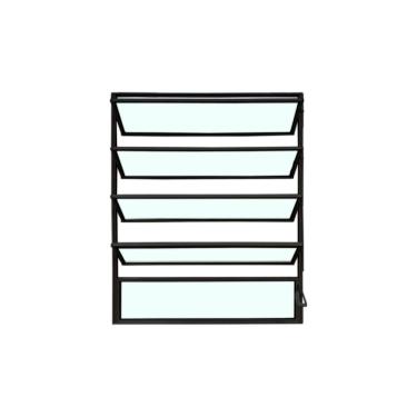 Imagem de Vitro Basculante Preto 100x80 Linha Esmeralda Vidro Liso