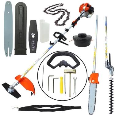 Imagem de Roçadeira Lateral Vulcan 2t 33cc 1,3hp C/ Podador De Galhos