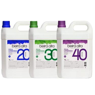 Imagem de Kit Água Oxigenada Beira Alta 20, 30 e 40 Volumes 4l