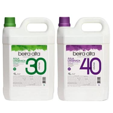 Imagem de Kit Água Oxigenada Beira Alta 30 Volumes + 40 Volumes 4l