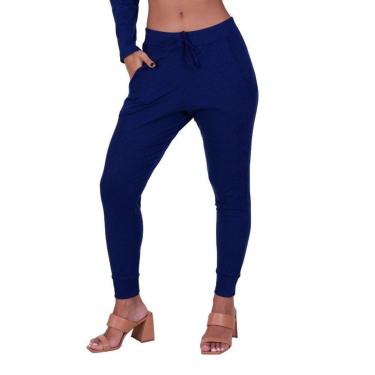Imagem de Calça Jogger Canelada Inverno Feminina Comfy Vera-Feminino