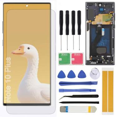 Imagem de Substituição de tela para Samsung Galaxy Note 10 Plus 4G/5G LCD N975 N976 17.3 cm Montagem LCD Display Touch Screen Digitalizador com moldura de ferramentas de reparo
