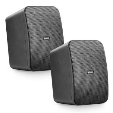 Imagem de Par Caixas Acústicas Outdoor Frahm CS 5 Passiva 80w Rms 8 Ohms Preta S